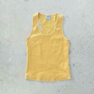 Aritzia Women's Yellow racer back tank